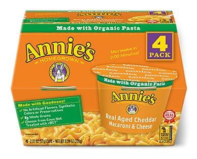 Annie's 
 Macaroni & Cheese Microwavable Cups Mixed Varieties