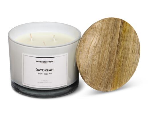 Huntington Home 
 Wood Lid Candle