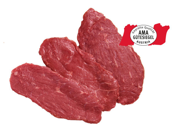 Frische Minutensteaks vom Rind