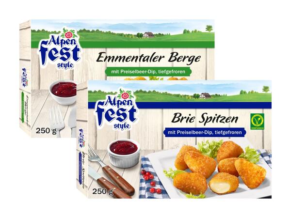 Brie Spitzen oder Emmentaler Berge