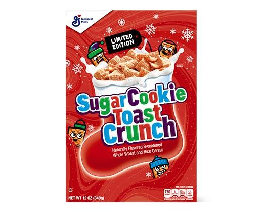 General Mills 
 Sugar Cookie Toast Crunch or Reindeer Cereal