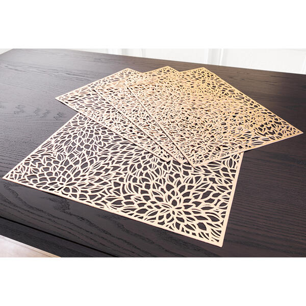 Platz-Set 4-teilig mit Cut-Outs