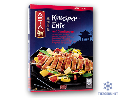 ASIA Knusperente auf Gemüsebett