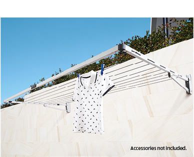 Fold-Down Clothesline