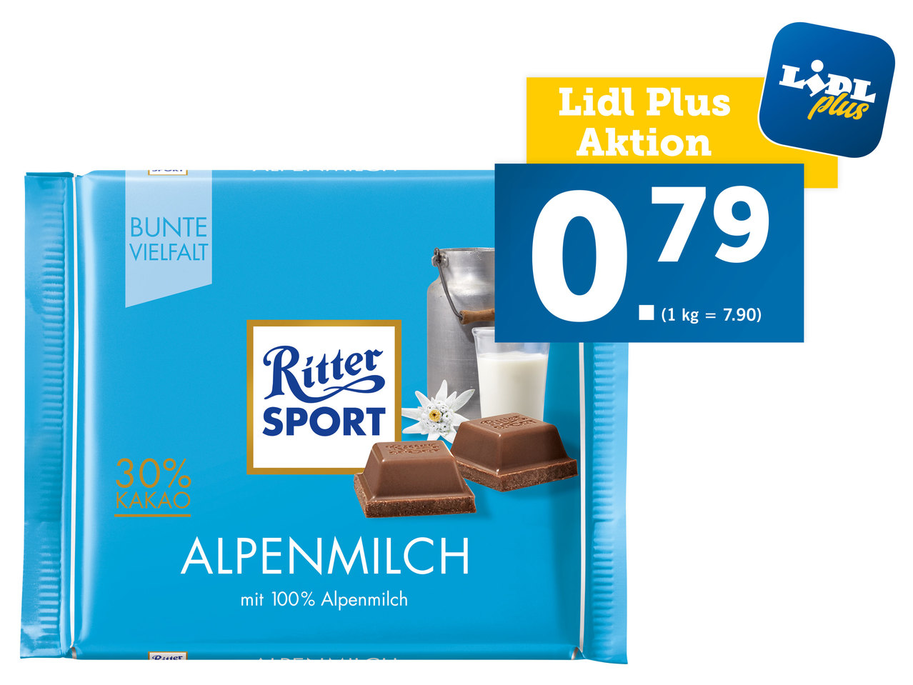 RITTER SPORT Tafelschokolade Bunte Vielfalt