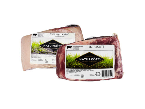 Naturkött färsk entrecôte/biff i bit