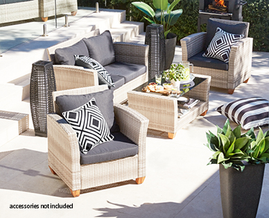 Wicker Outdoor Setting 4pc