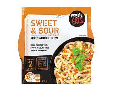 Urban Eats Sweet & Sour Flavoured Udon Noodle Bowl 240g