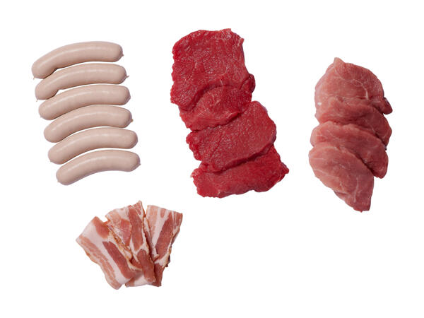 Tischgrill-Platte Mix