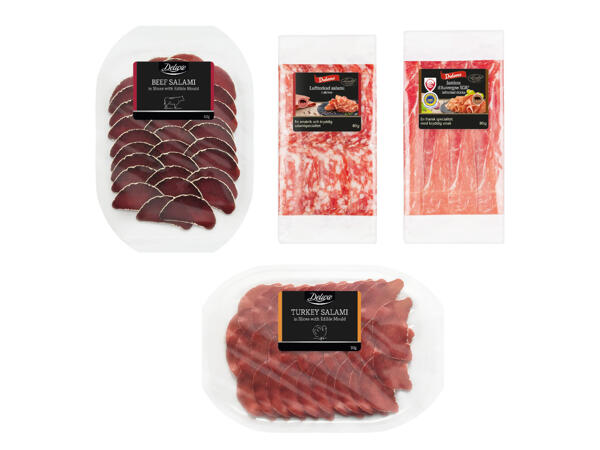 Lufttorkade charkuterier/ Salami med vitmögelkant