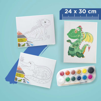 Set de peinture sur canevas