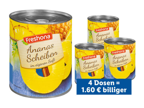 FRESHONA Ananas-Scheiben