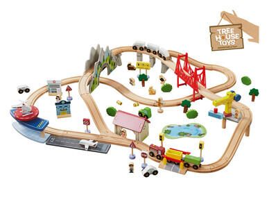 Deluxe Wooden Train Set