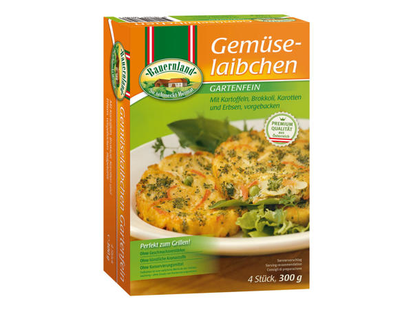 BAUERNLAND Gemüse-Schnitzel oder Brokkoli-Käse-Laibchen