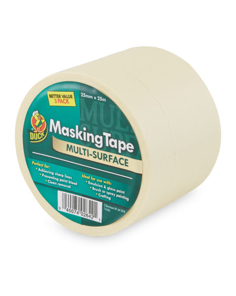 3 Pack Duck Masking Tape