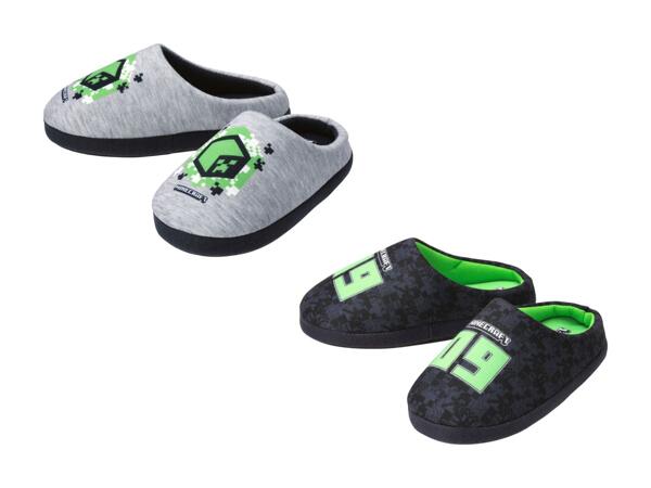 Pantoufles Minecraft