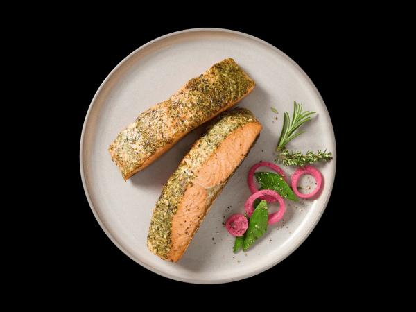 Grilllachs mariniert
