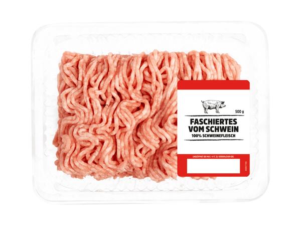 Frisches Faschiertes vom Schwein