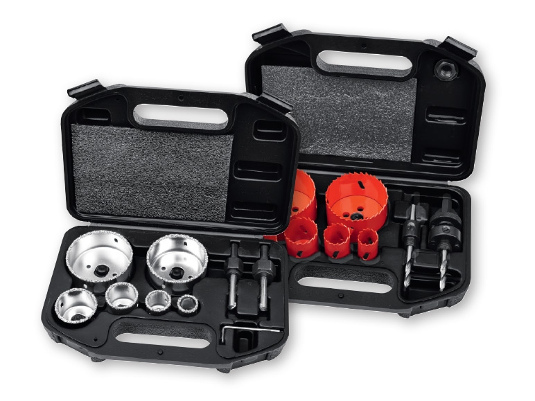 Powerfix(R) Bi-Metal Hole Saw Set/ Carbide Hole Saw Set