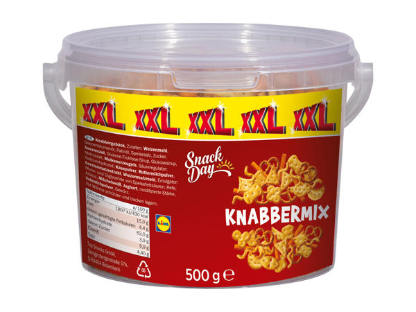 SNACK DAY Knabbermix im Kübel 500 g