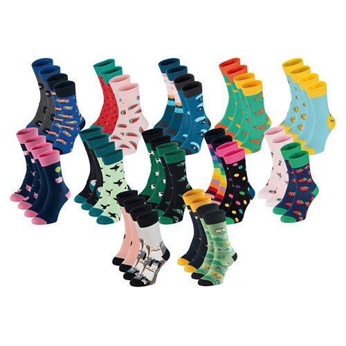 UP 2 FASHION Damen-/Herren-Socken, Doppelpkg.