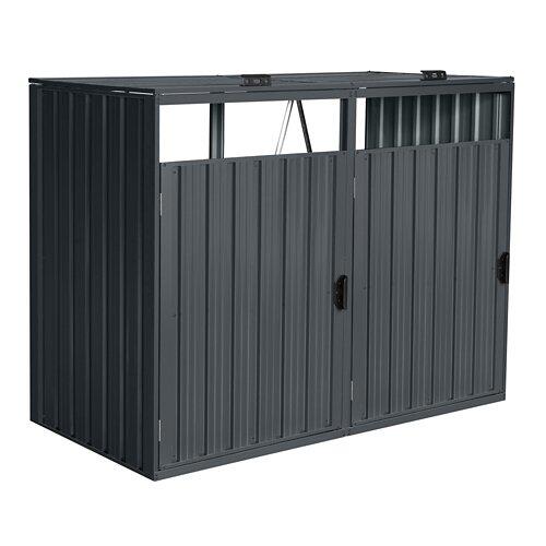 HOME DELUXE Mülltonnenbox CUBO, 2 x 240L