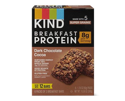 KIND 
 Breakfast Protein Bars Dark Chocolate or Peanut Butter Banana Dark Chocolate
