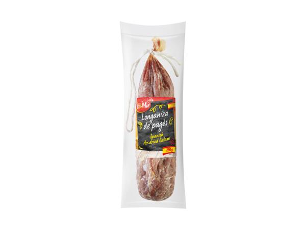 Spansk lufttorkad salami
