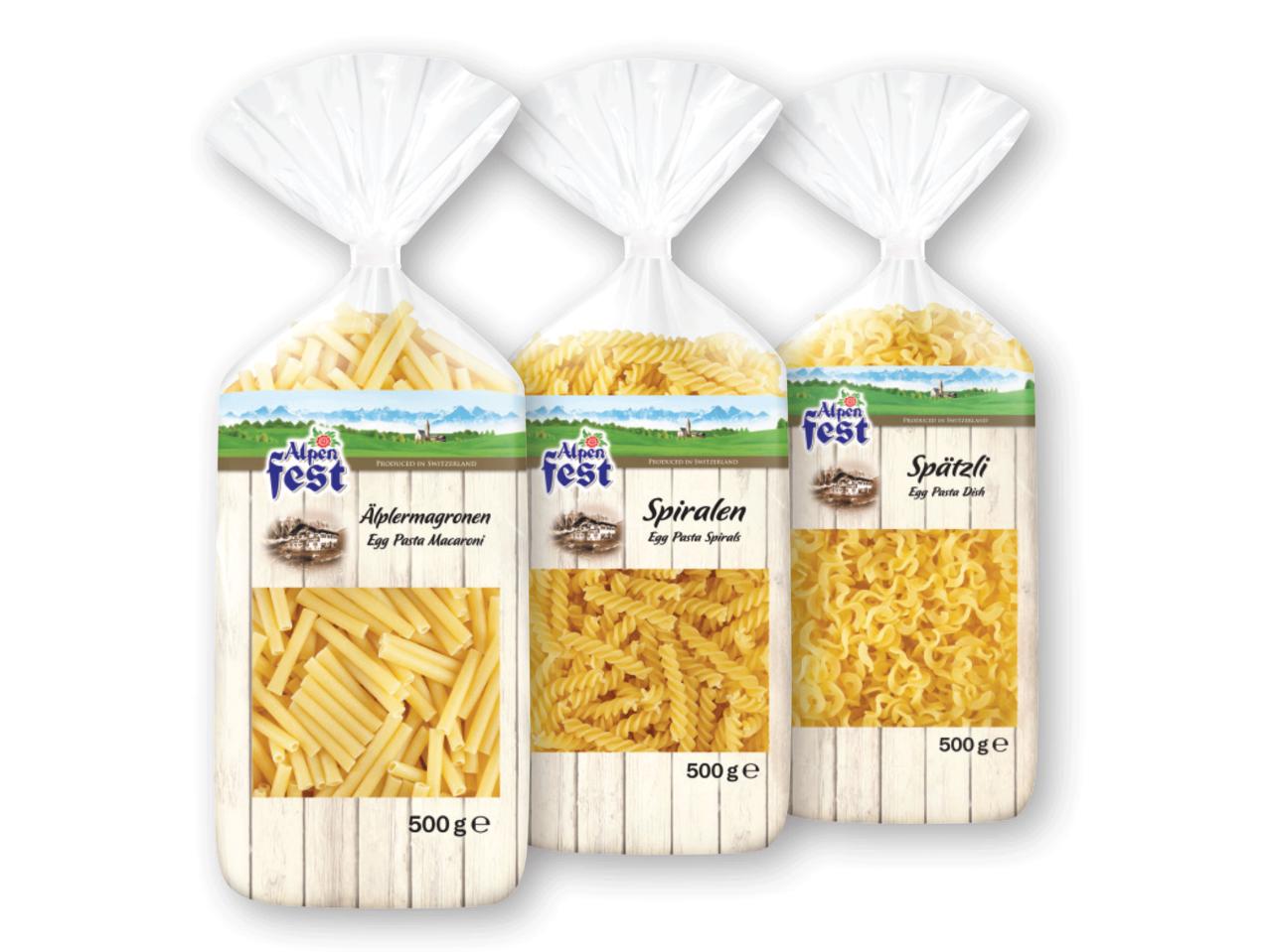 ALPENFEST Macaroni/Spirals/ Dish Egg Pasta