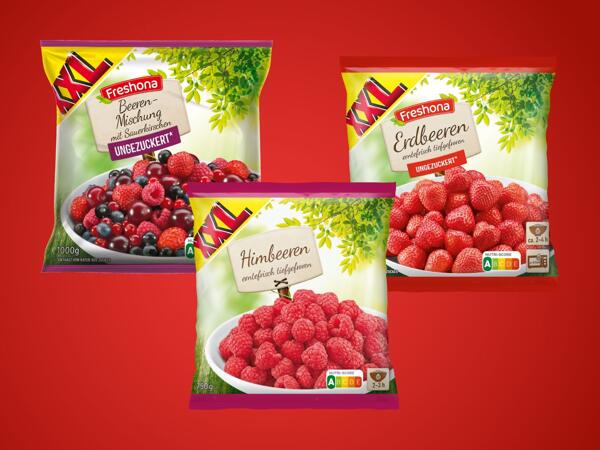 Himbeeren, Erdbeeren oder Beerenmischung