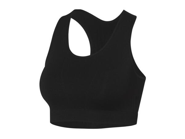 CRIVIT Ladies' Black Sports Bra