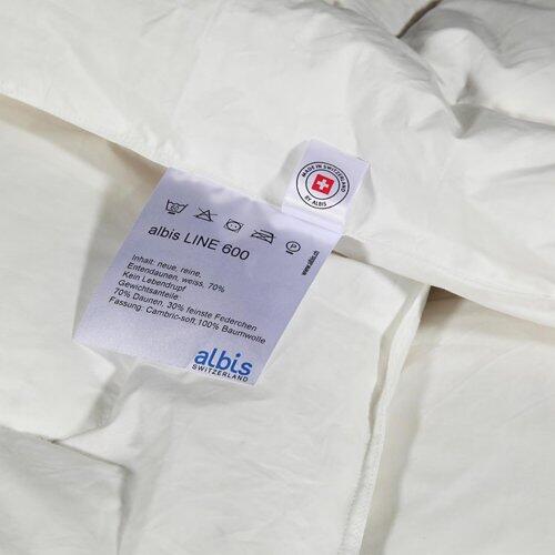 ALBIS Piumino per tutte le stagioni Linea 600, 160 x 210 cm