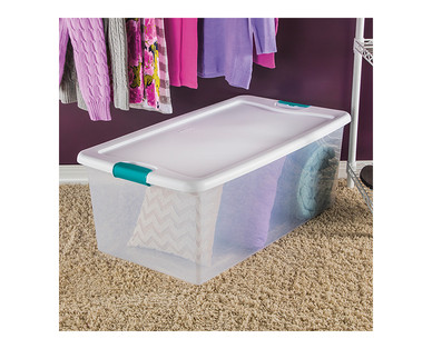 Easy Home 106-Quart Latching Box