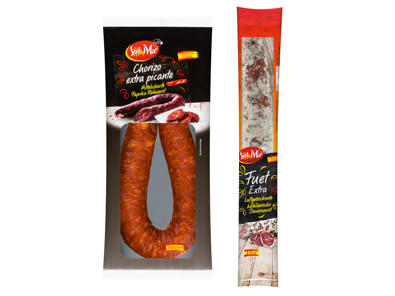 SOL & MAR Fuet Extra/Chorizo extra Sarta