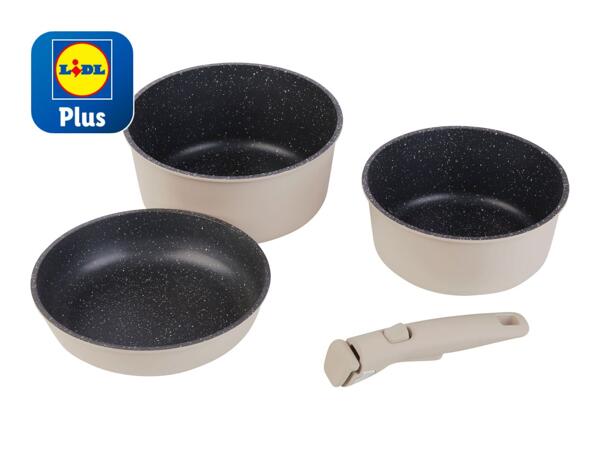 Livarno Home Cast Aluminium Pot & Pan Set - 10 Piece Set