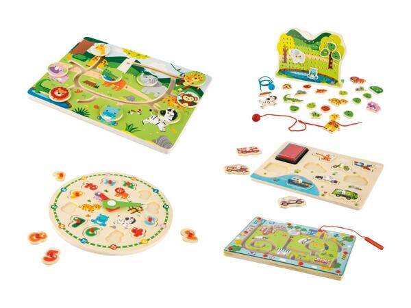 Jeu d'apprentissage en bois