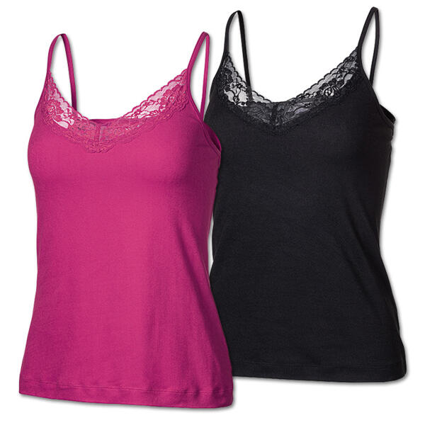 Modisches Top mit Spitze 2er-Pack