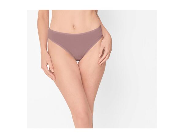 Ladies' Pink and White Briefs - 5 Pack