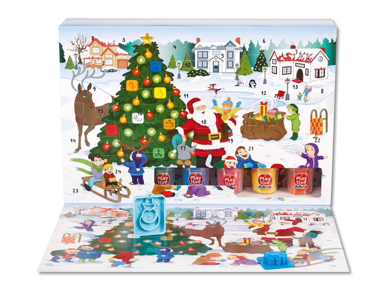 Calendrier de l'Avent avec pâte à modeler