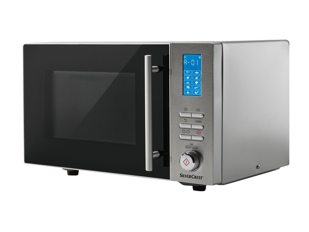 Digital Microwave, Silver or Black