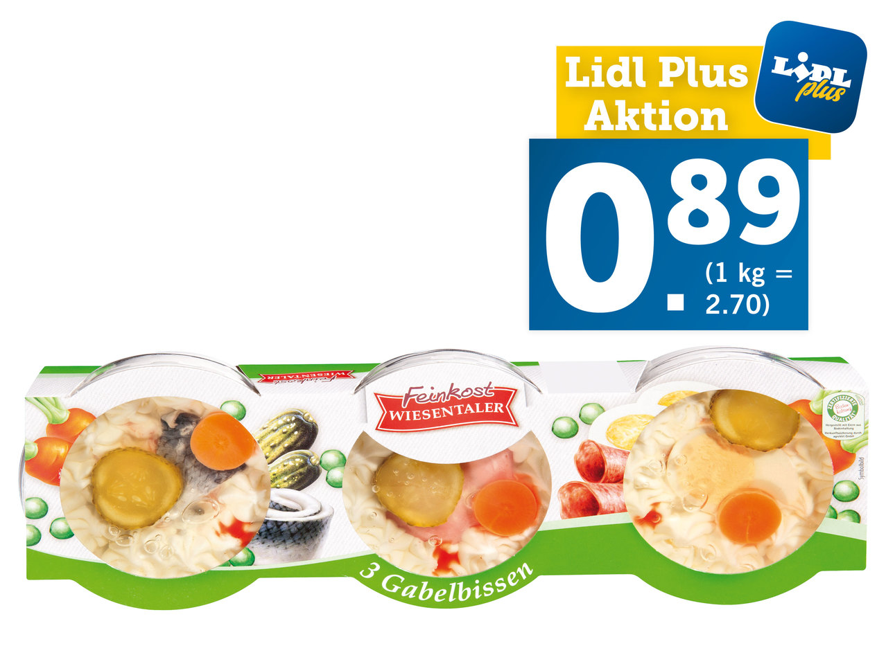 FEINKOST WIESENTALER Gabelbissen 3er