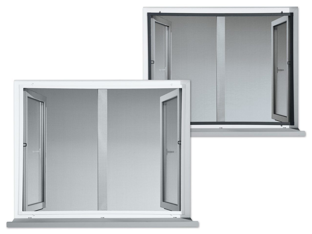 POWERFIX(R)PROFI+ Alu-Insektenschutz-Fenster, ca. 100 x 120 cm