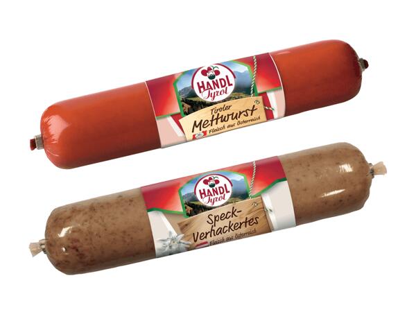 Tiroler Mettwurst/Speck Verhacktes