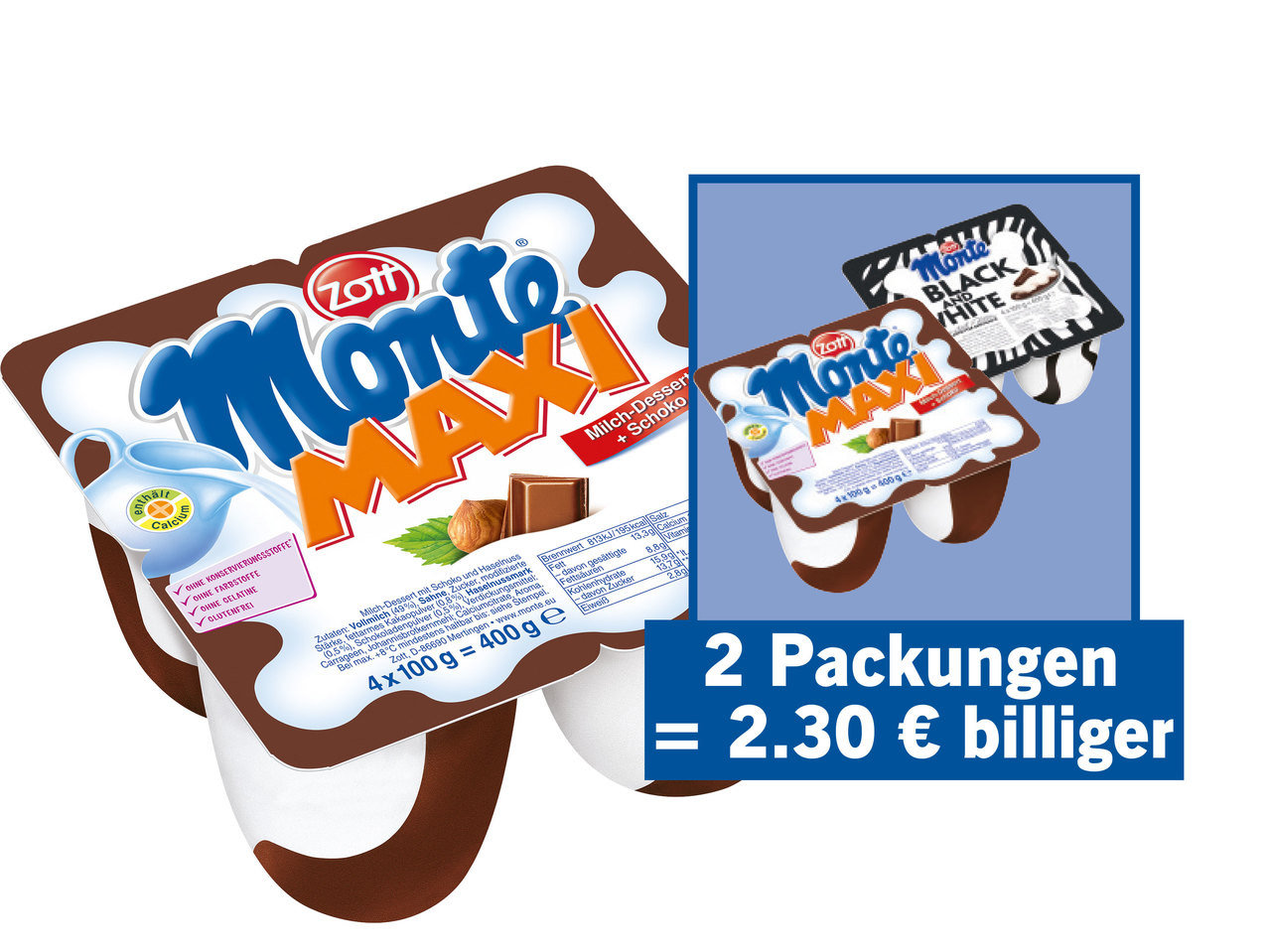 ZOTT Monte Maxi oder Black and White