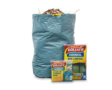 Stand-Up Garden Garbage Bags 3pk or Council Bin Liners 10pk