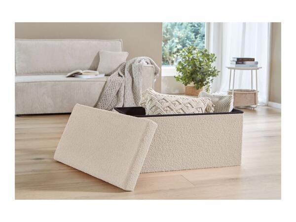 Livarno Home Storage Ottoman - Cream