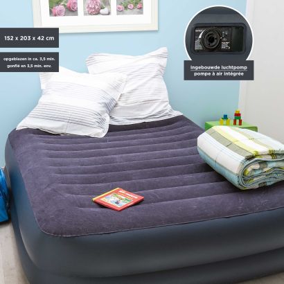 Opblaasbaar logeerbed, 2 pers.