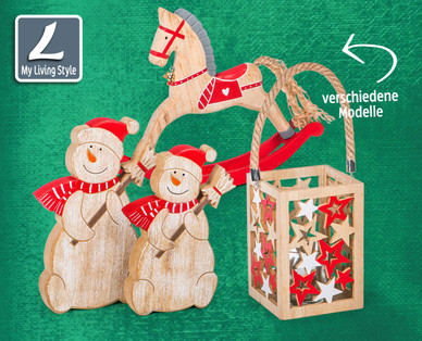 MY LIVING STYLE Weihnachtliche Holzdekoration