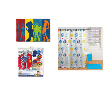 Shower Curtain and Hook Set or Bath Rug
