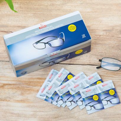 Lingettes à lunettes, 120 pcs
